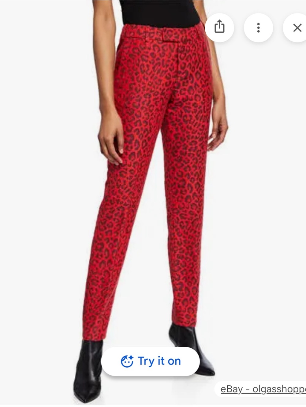 ZADIG & VOLTAIRE Mid-rise Slim Pants Passion Red - Picture 2 of 9